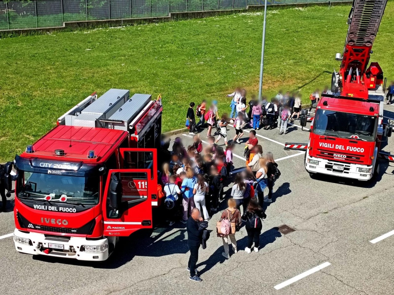 Caserma dei Vigili del Fuoco di Biella: Apertura per i bambini delle elementari